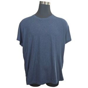 Fourlaps Active Tee XXL‎ Navy Blue RE-UP Heathered Short Sleeve Training Shirt